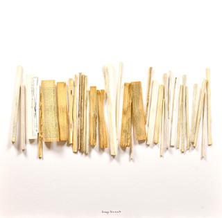 Untitled / 2023 / book backs / 70 x 70 x 3 cm <em>Photo: Eneja Urnaut</em>