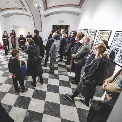 Opening Scene from Sine Sole Sileo <em>Photo: Janez Klenovsek</em>