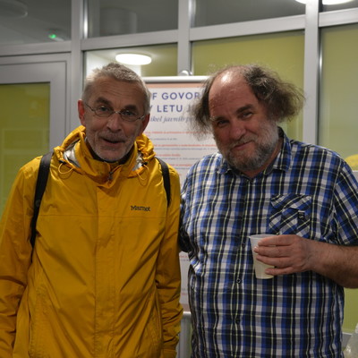 Zdravko Kobe, Dean Komel <em>Photo: Miha Mlaker</em>