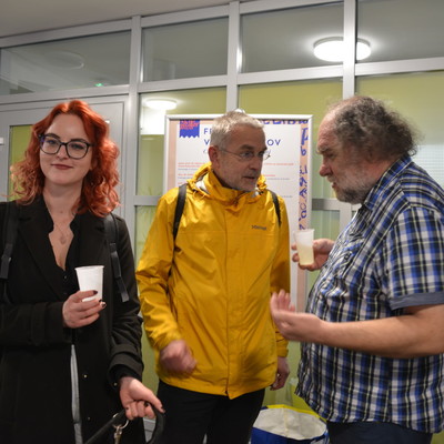 Karla Makoter, Zdravko Kobe, Dean Komel, Miran Pustoslemšek <em>Photo: Miha Mlaker</em>