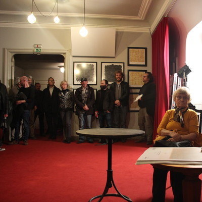 Opening Scene of Exhibition Premiere in Slovenian National Theatre Drama Ljubljana <em>Photo: Samo Granda</em>