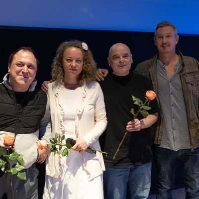 Aleš Horvat, Uja Irgolič, Branko Rožman, Matjaž Briški <em>Photo: Domen Permozer</em>
